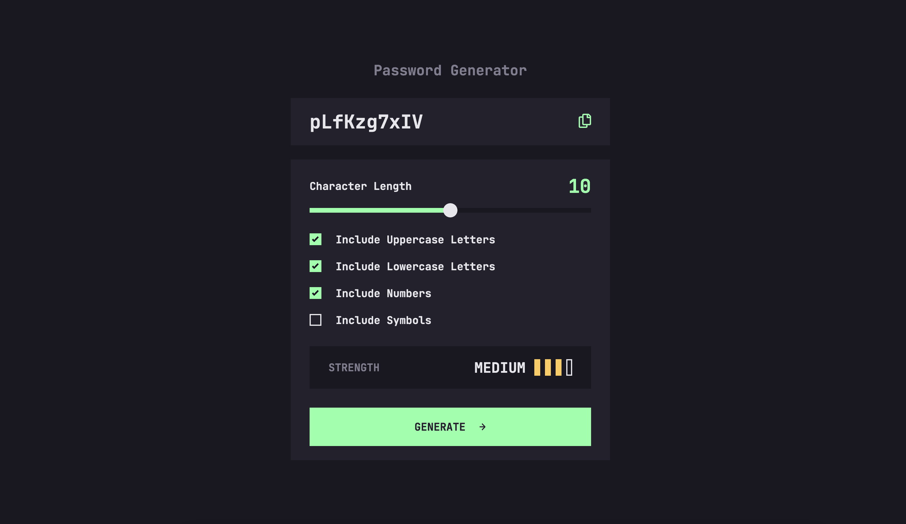 Password generator